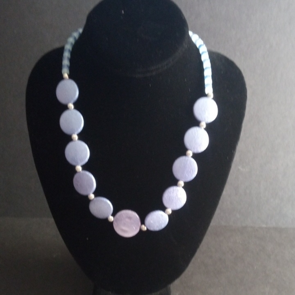 Paparazzi Lavender and White Beaded Necklace